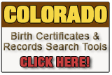 Colorado birth certificate and birth record search tool